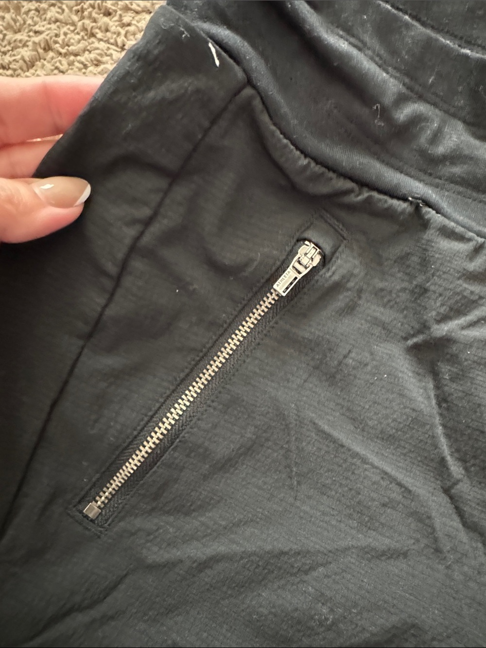 Athleta Black Trekkie North Performance Joggers with Zip Pockets - Picture 3 of 5